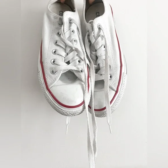 SOLD White Converse - Picture 2 of 5